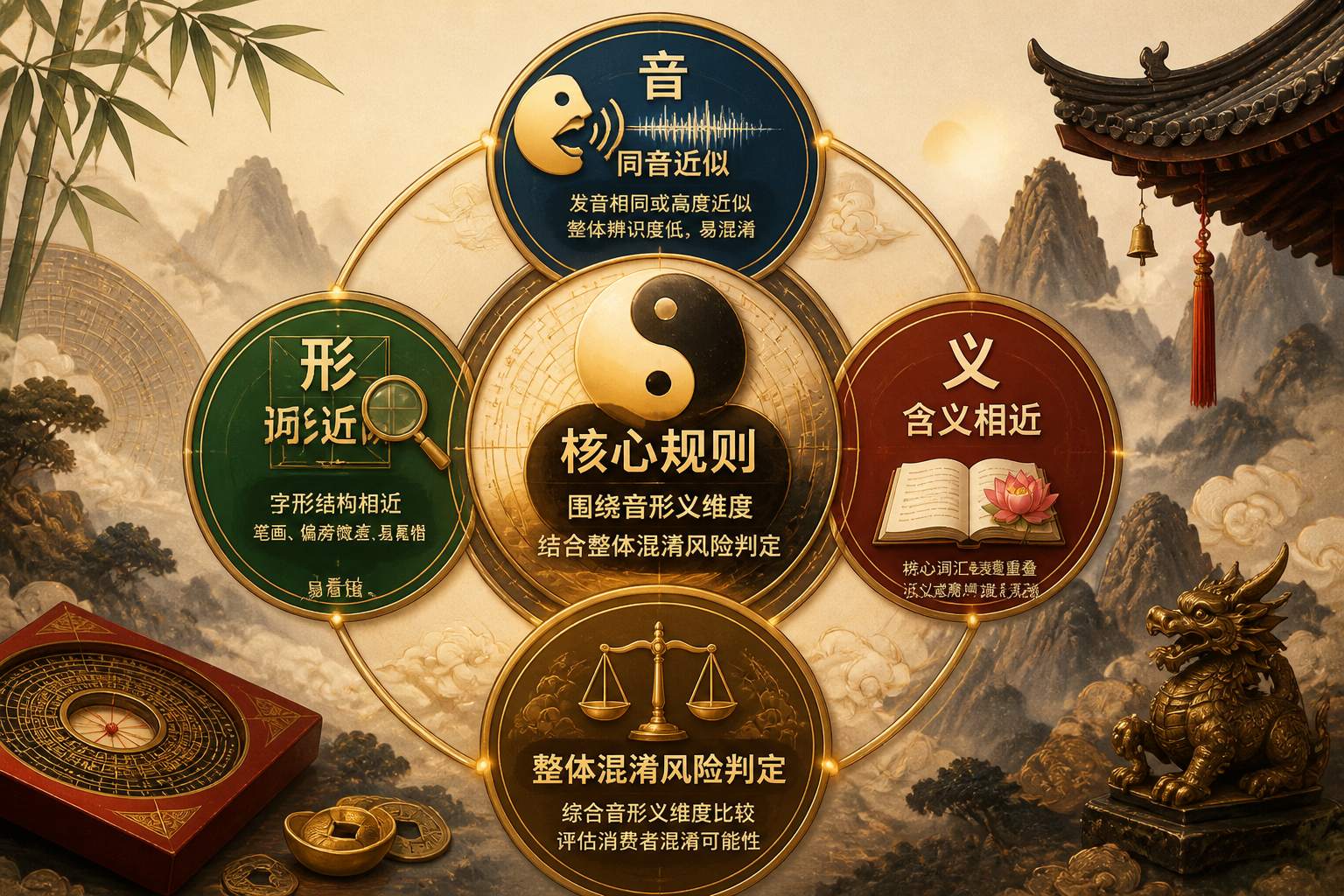工商核名判定_近似_的核心规则_同音_近形_含义相近分别怎么界定