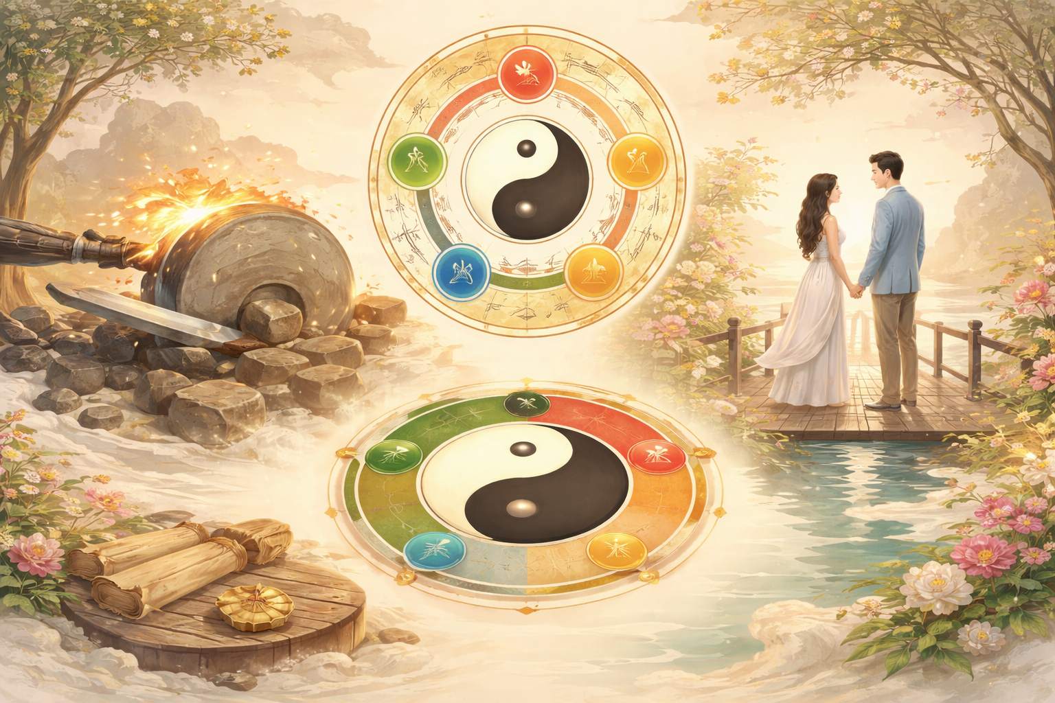婚恋关系中_日干与配偶星_正财_正官_的冲合关系如何解读