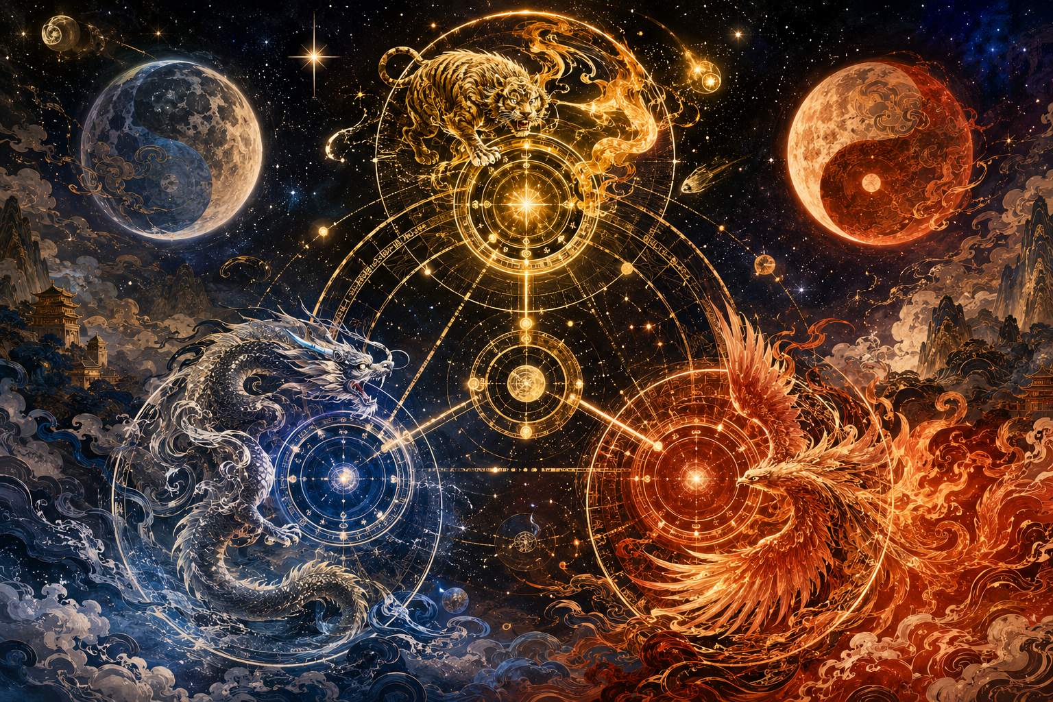 七杀_破军_贪狼在排盘中同宫或对宫_有特殊格局判定吗