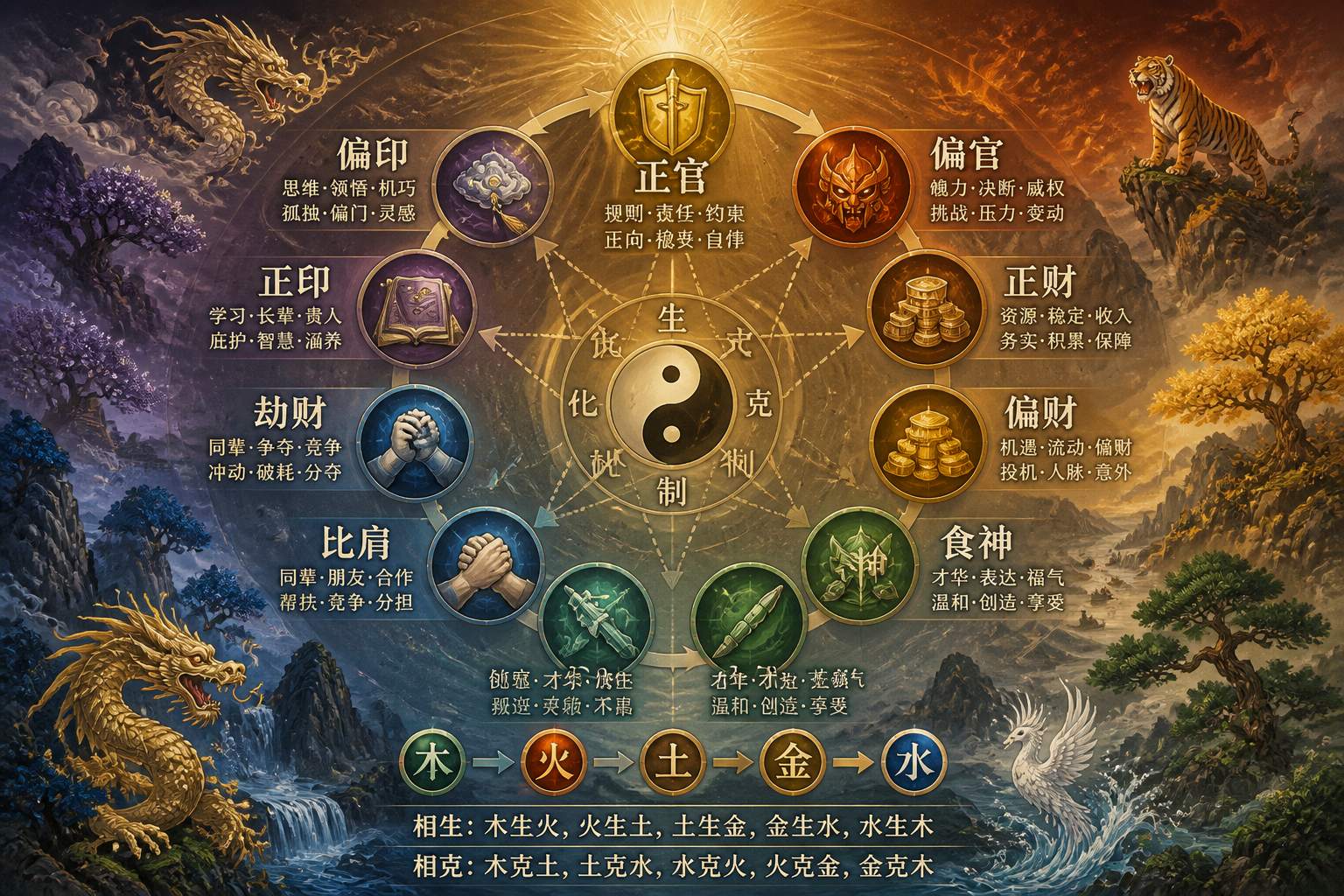 日干与十神的__生克制化__如何影响命局吉凶_有哪些典型组合