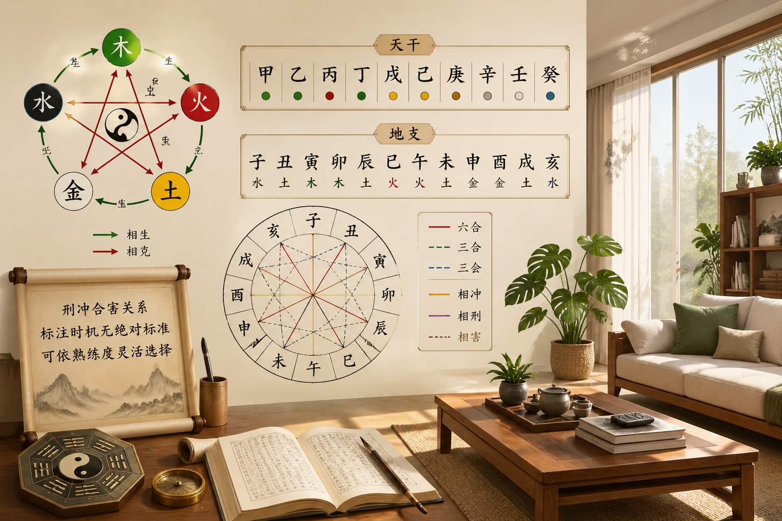 刑冲合害在排盘阶段就要标出_还是分析时再看