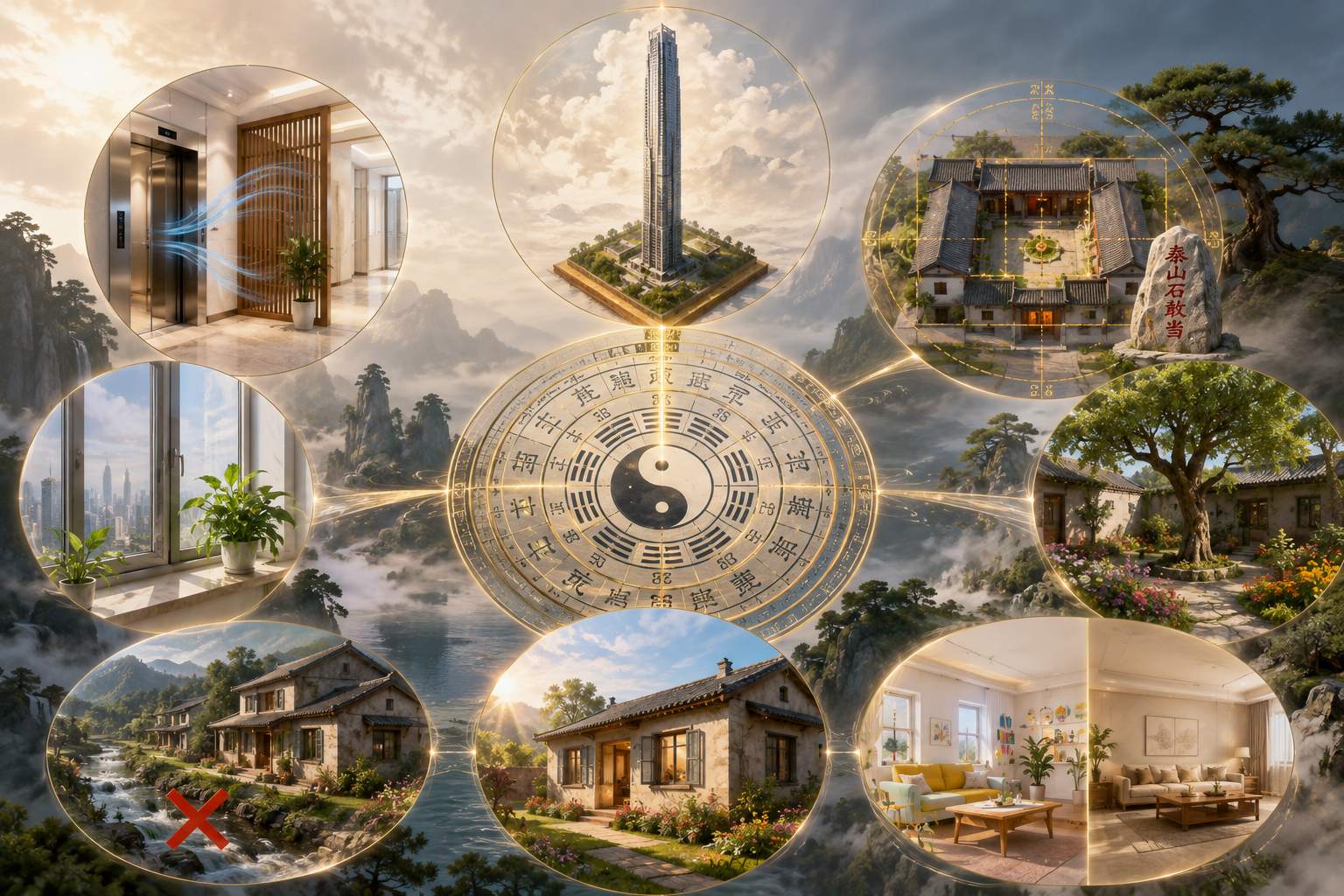 高层住宅_自建房_平房_玄空断法一样吗